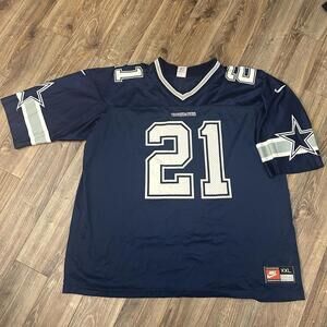 Vintage Nike Dallas Cowboys Deion Sanders 90s NFL Football Jersey Mens XXL